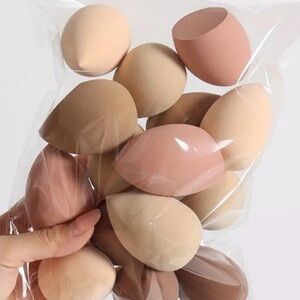9pcs Assorted Makeup Sponge Set - Neutral Tones
